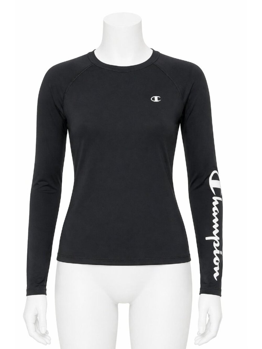 A16 Champion Med Black Rash Guard Long Sleeve Swim Shirt UPF 50 UV Protect NWT